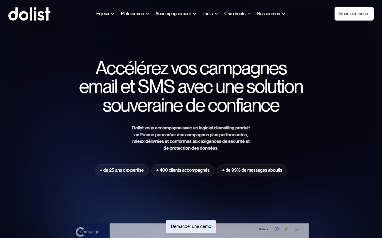Aperçu du site Dolist